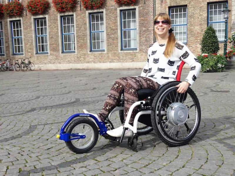 Aankoppelbaar rolstoelwiel Adventus