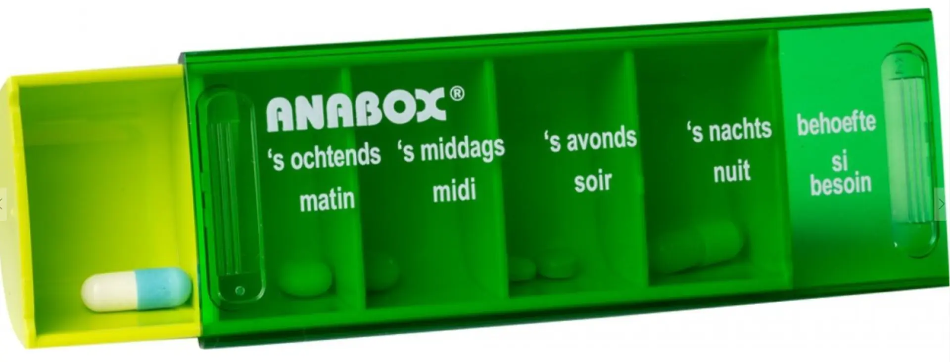 Anabox pillendoos 1 dag