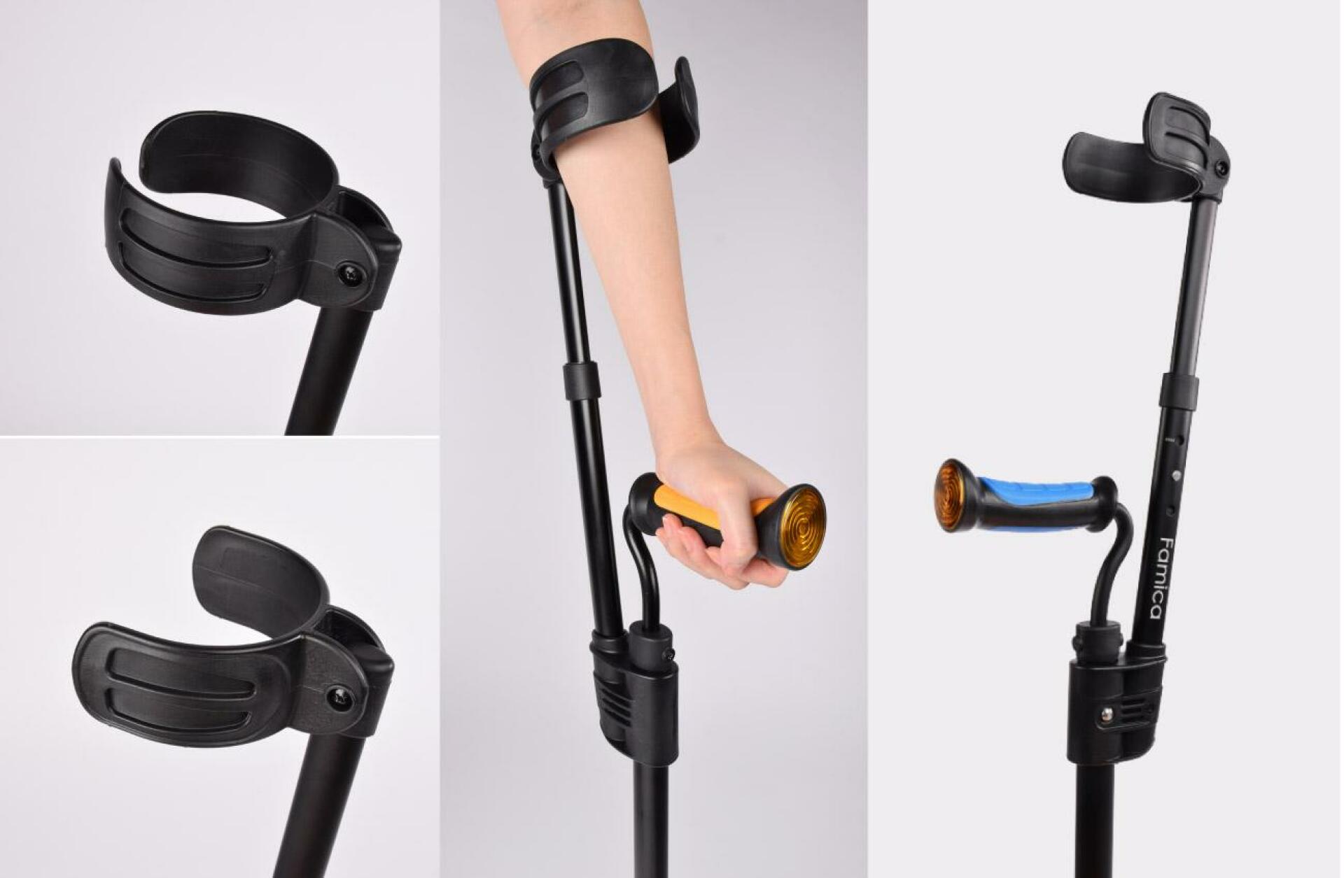 Inschuifbare elleboogkruk Crutch van E-Ability