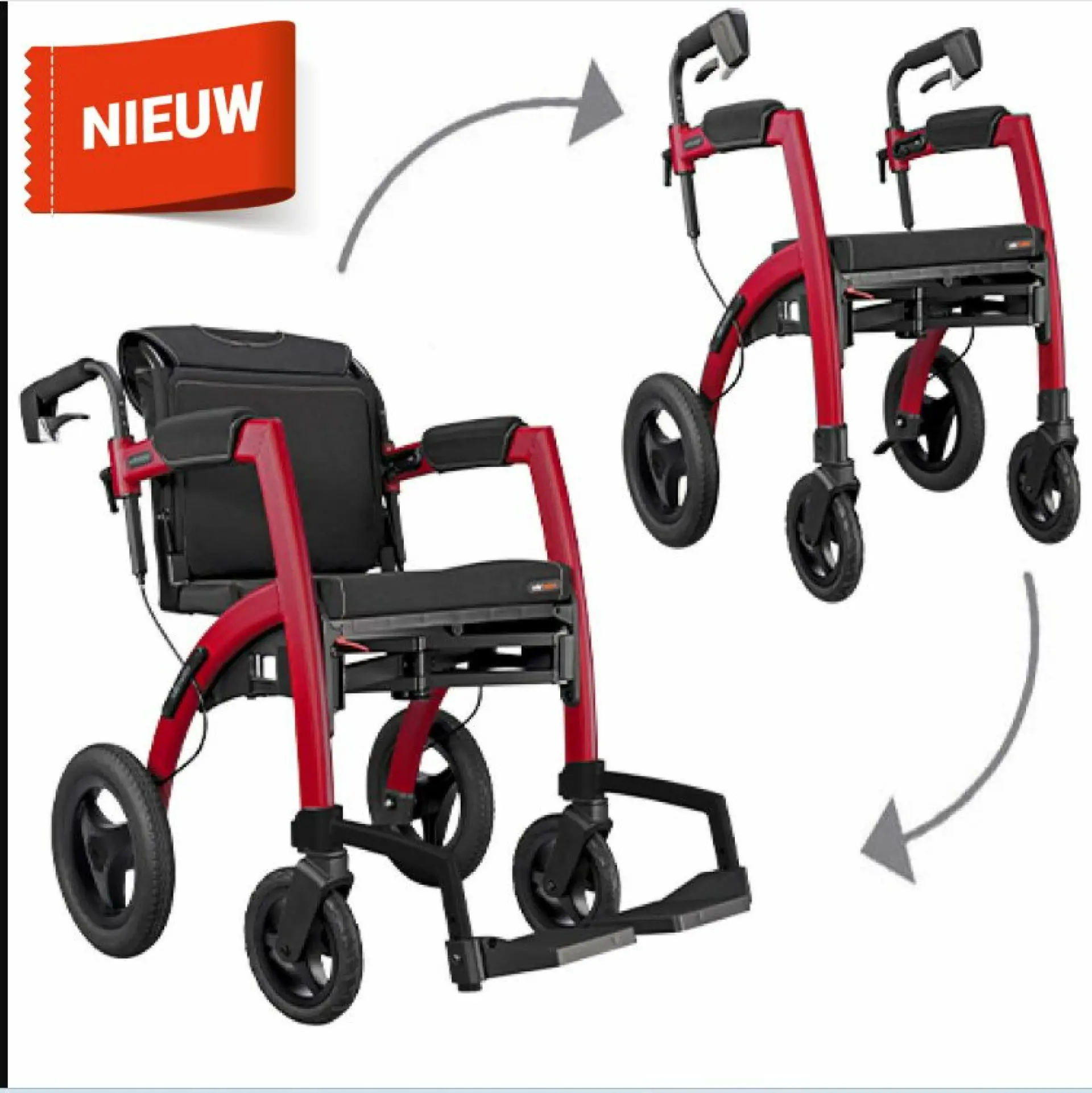 Rollator en rolstoel Rollz Motion