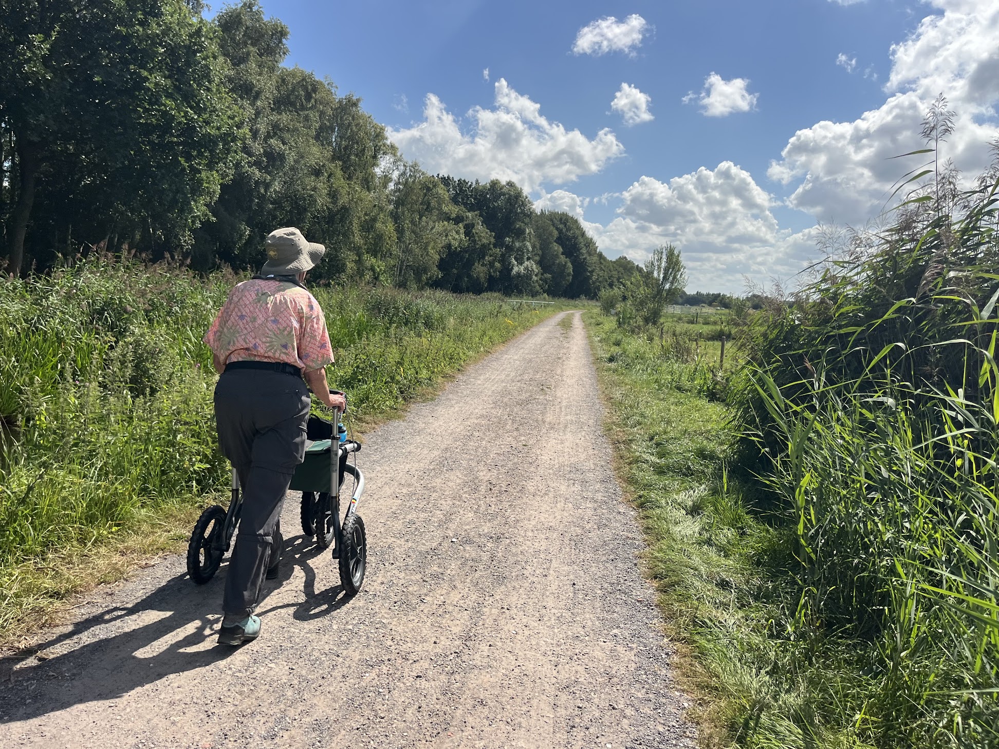 Testen rollator op Pieterpad